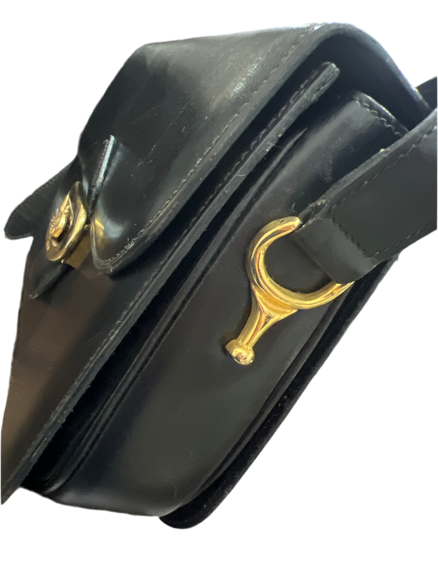 CELINE Vintage Horse Carriage Shoulder Bag