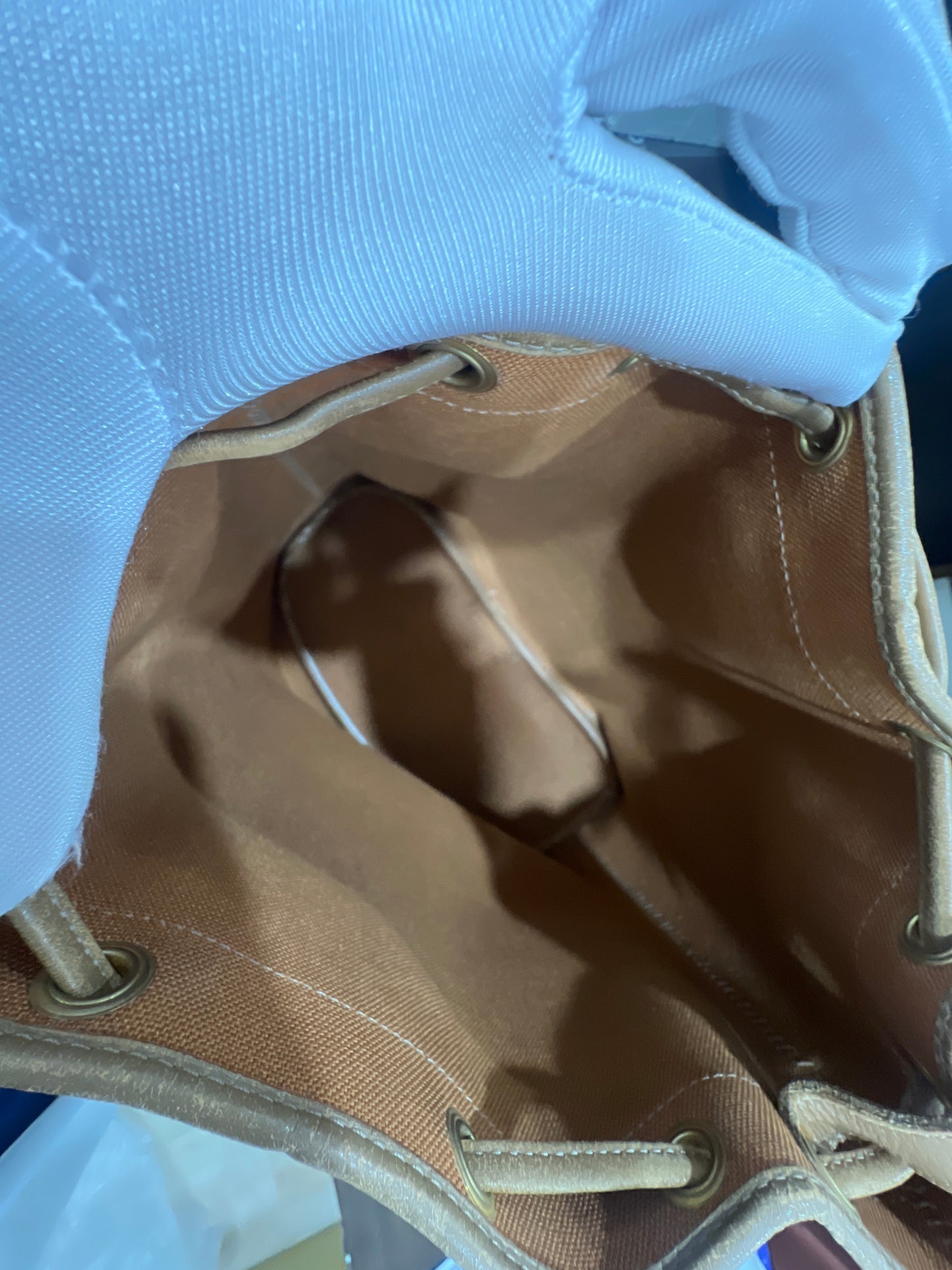 DIOR Bucket Drawstring Bag w/ Removable Zip