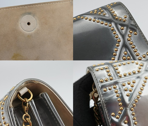 dior Diorama Silver Patent bag