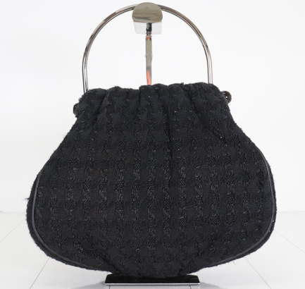 chanel Coco Charm Tweed Handbag