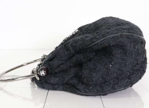 chanel Coco Charm Tweed Handbag