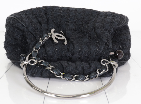 chanel Coco Charm Tweed Handbag