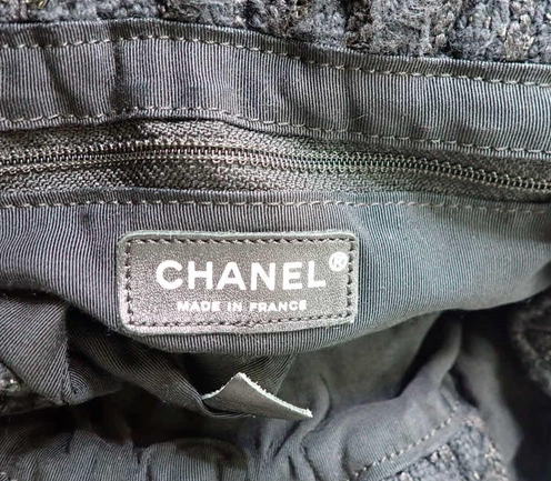 chanel Coco Charm Tweed Handbag