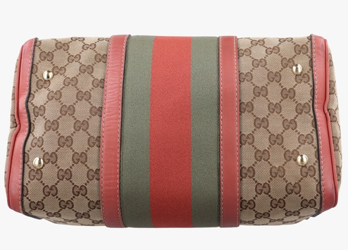 gucci Sherry Line Beige × Multi Leather × Fabric bag