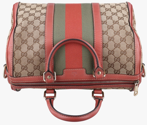 gucci Sherry Line Beige × Multi Leather × Fabric bag