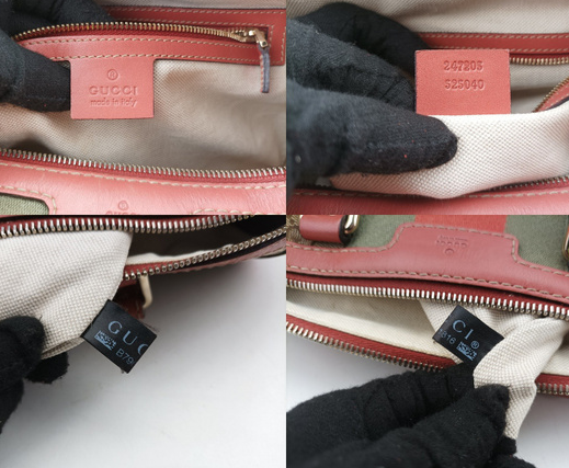 gucci Sherry Line Beige × Multi Leather × Fabric bag