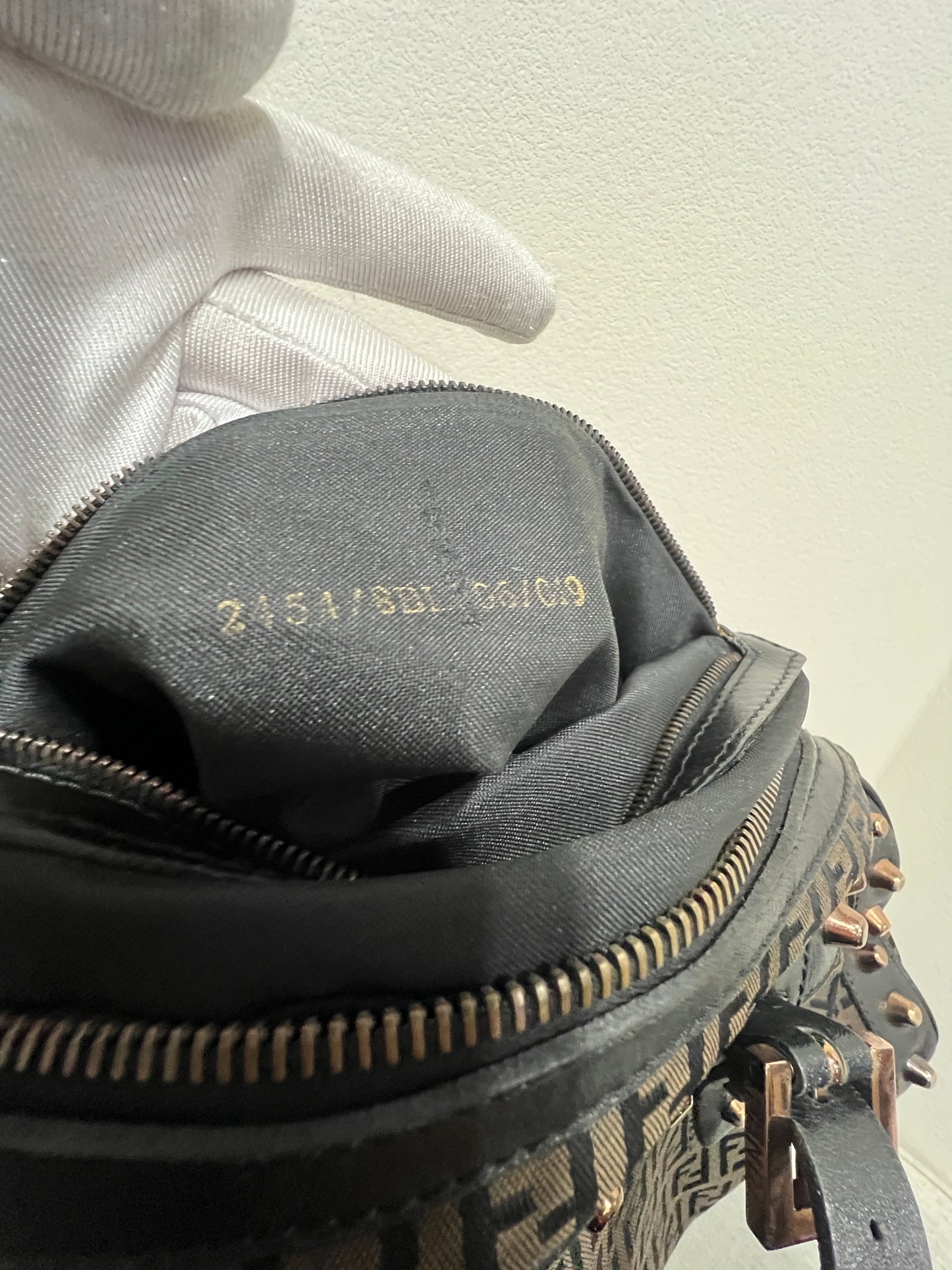 FENDI Studded Baguette Bag