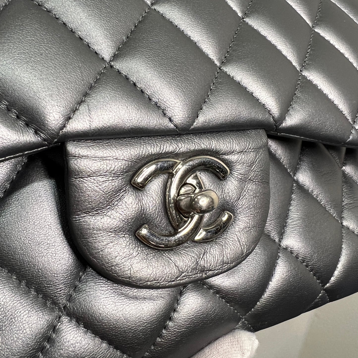 CHANEL Jumbo Double Flap Lambskin Quilted