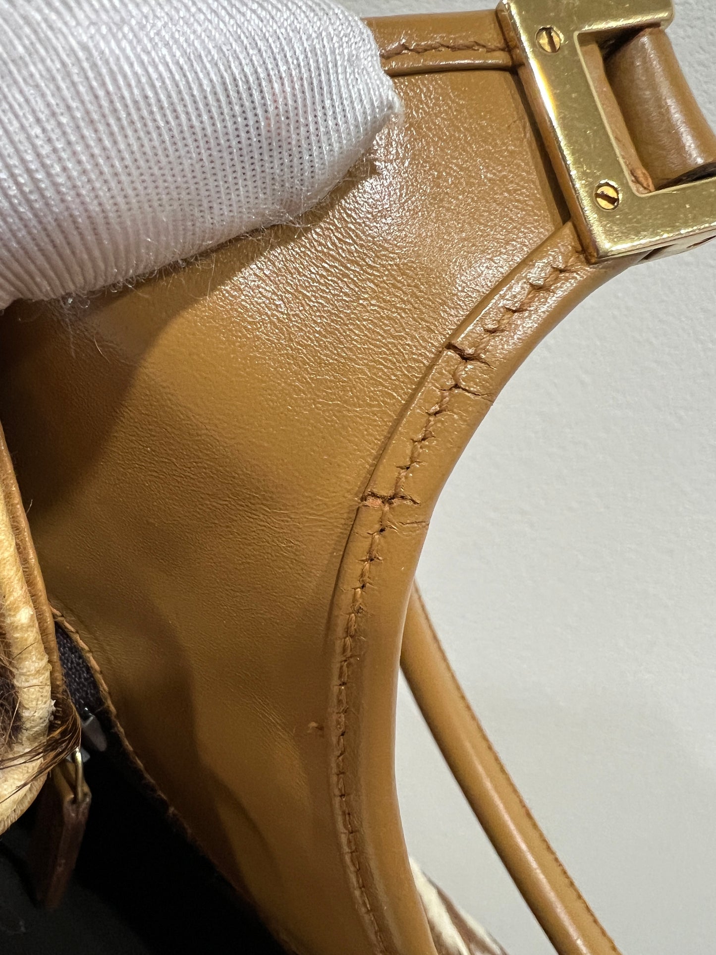 GUCCI Jackie Pony Hair Bardot Bag