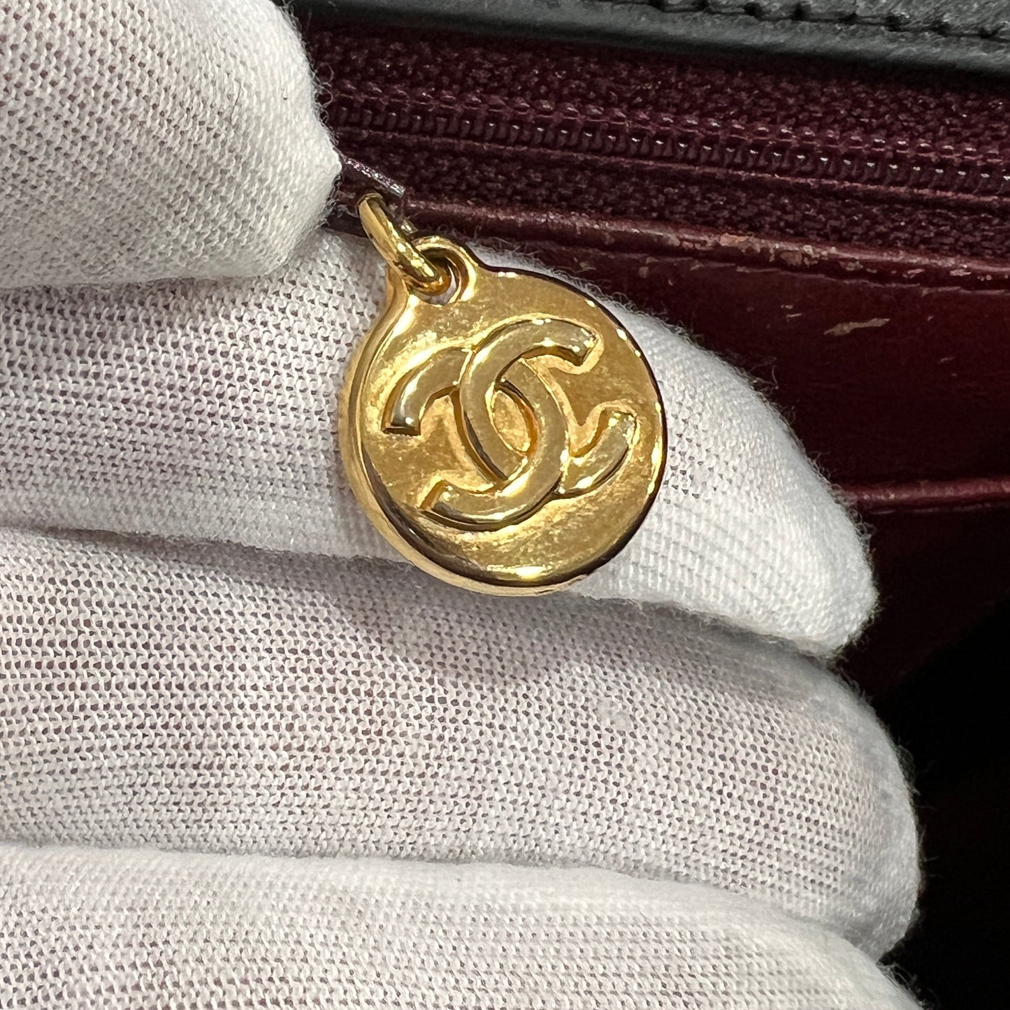 CHANEL Matelassé Mademoiselle Coco Mark Lambskin Handbag