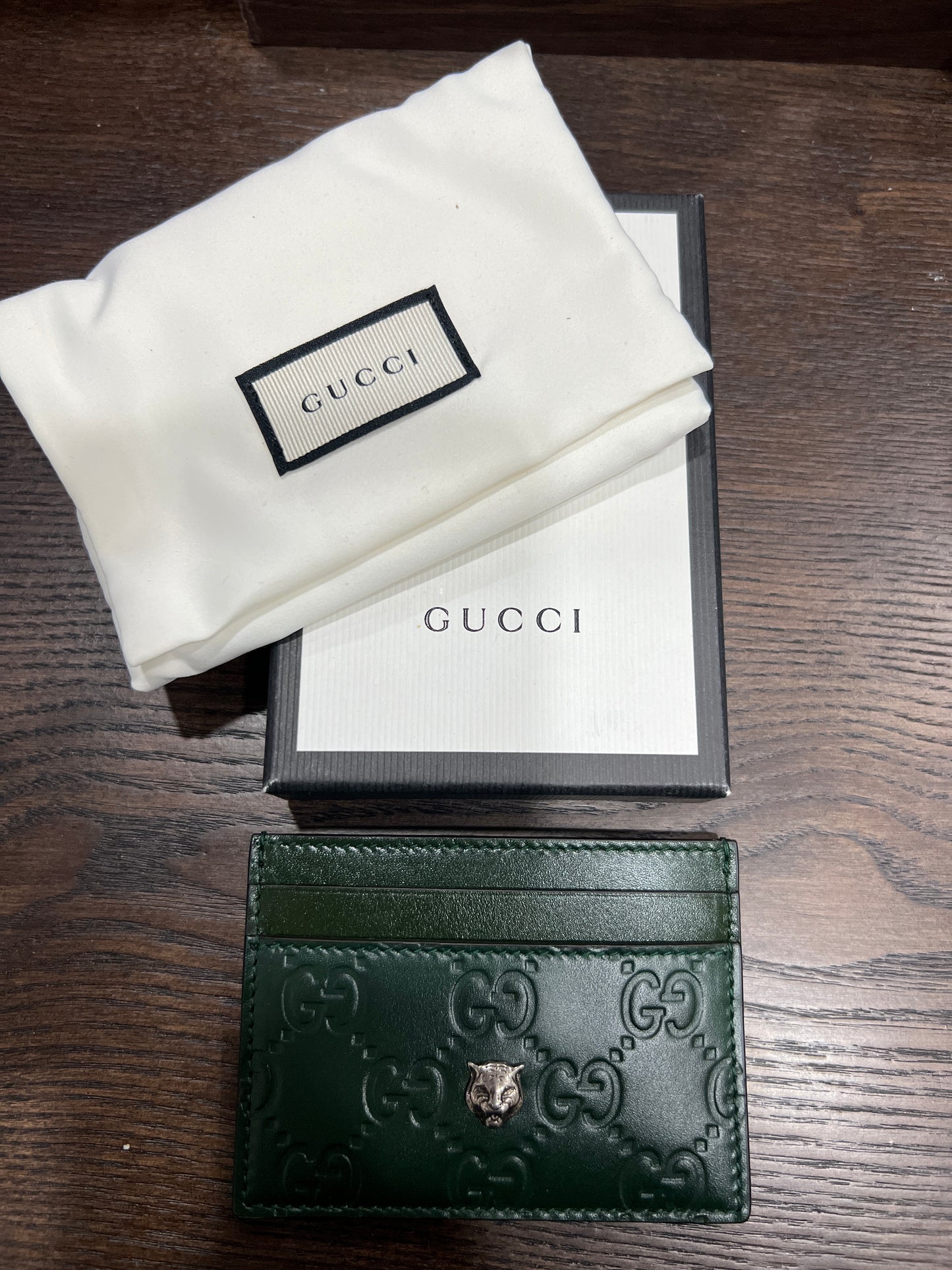 GUCCI CARD CASE WITH INCLUSIONS