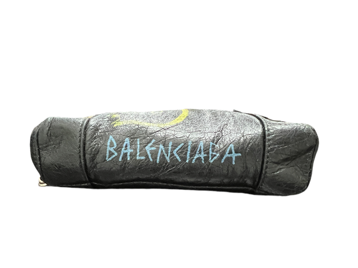 BALENCIAGA Classic Reporter XS Chain Graffiti Crossbag