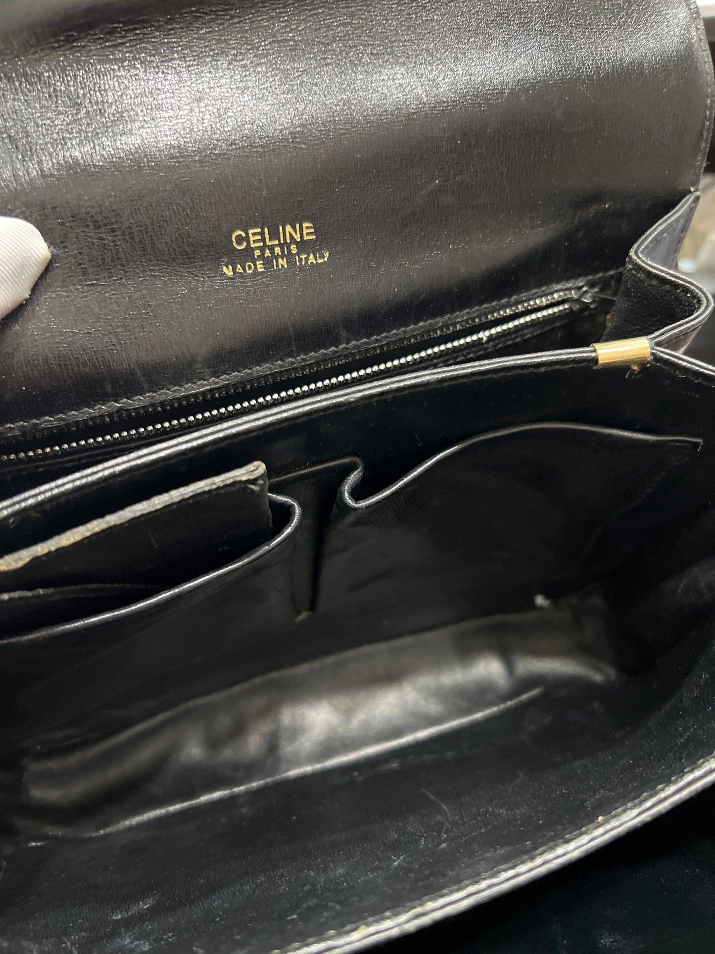 CELINE Vintage Horse Carriage Shoulder Bag