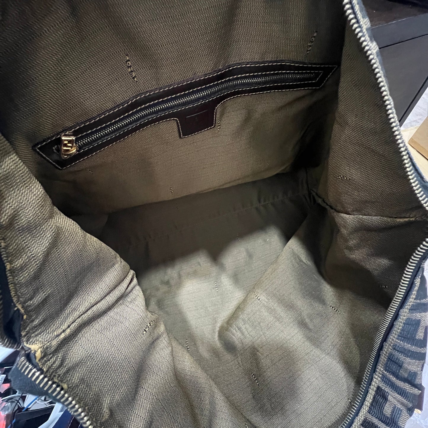 FENDI Zucca Tote Bag Brown