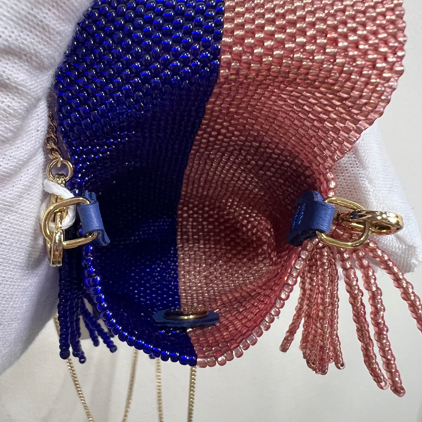FENDI Pequin Pico Baguette Charm Beads Bag