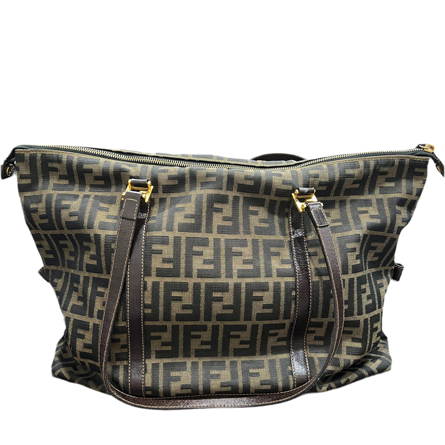 FENDI Zucca Tote Bag Brown