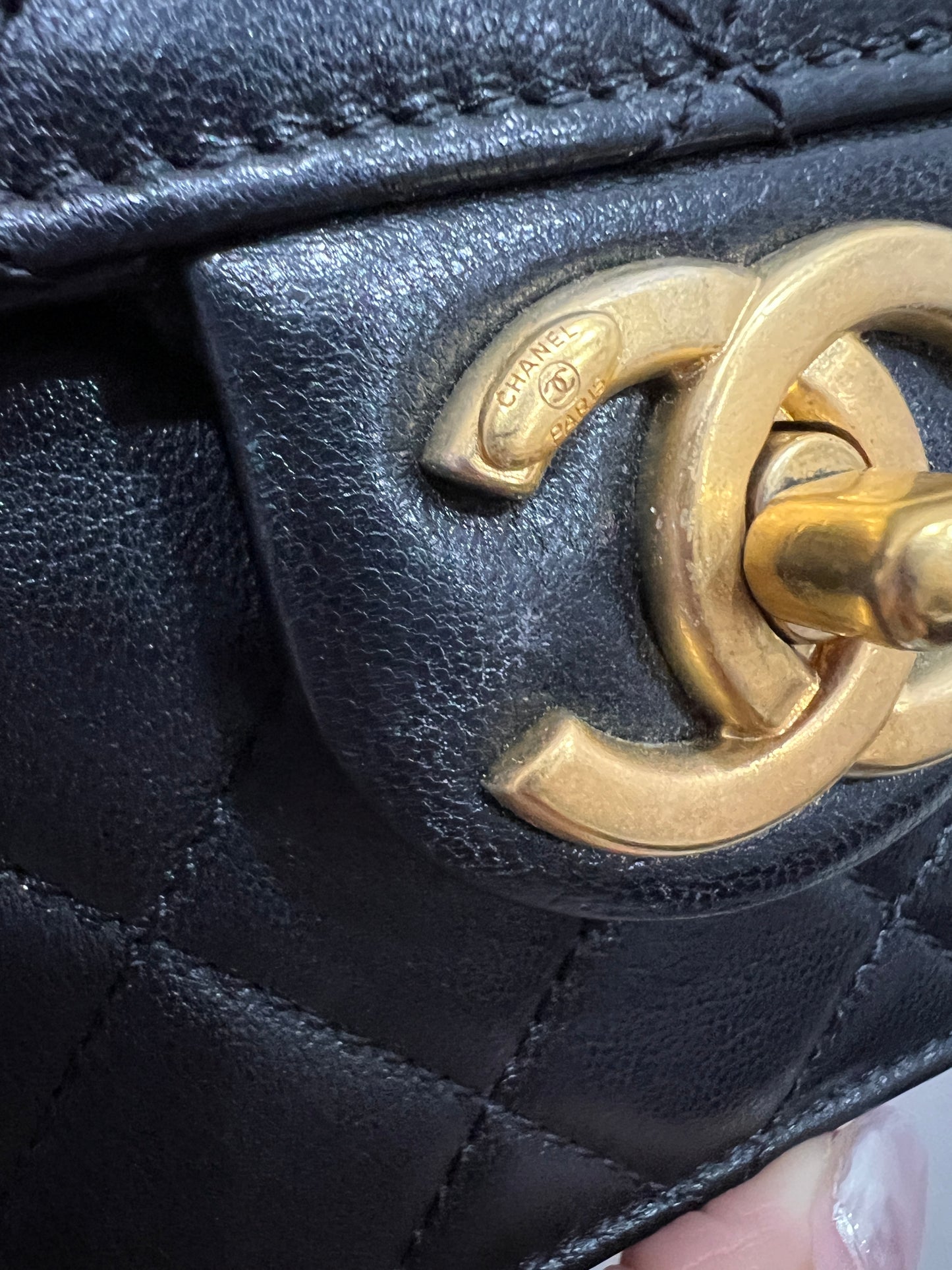CHANEL Mini Chic Pearl Flap Bag Quilted