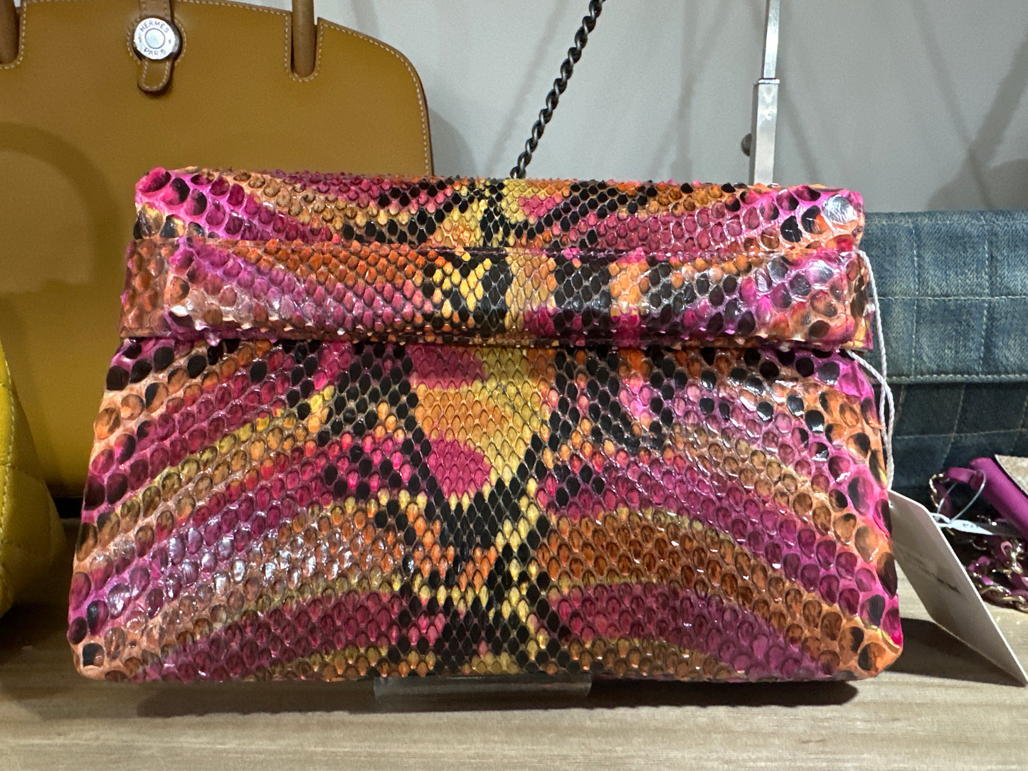 CHANEL Python Clutch