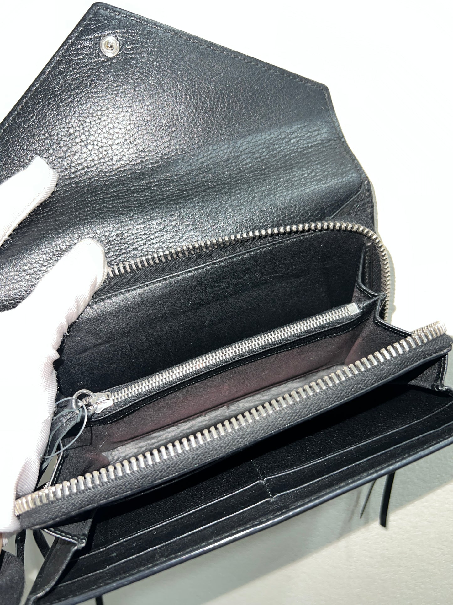 BALENCIAGA Leather Long Wallet