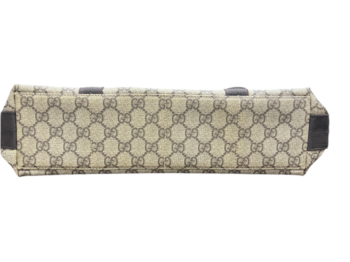 GUCCI GG Supreme Canvas Double Buckle Flap