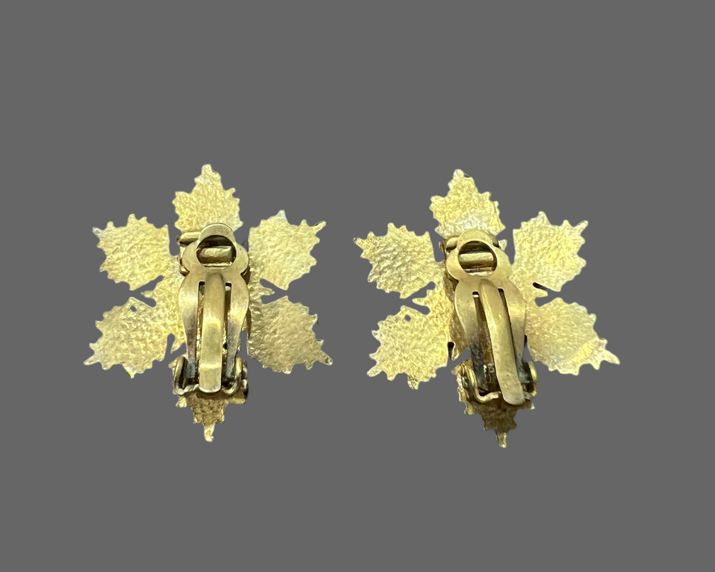 Chanel Snowflake Clip Earrings