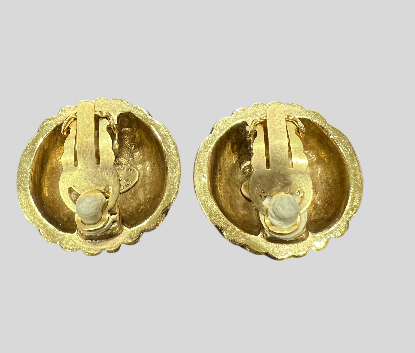 Chanel Dome Clip Earrings