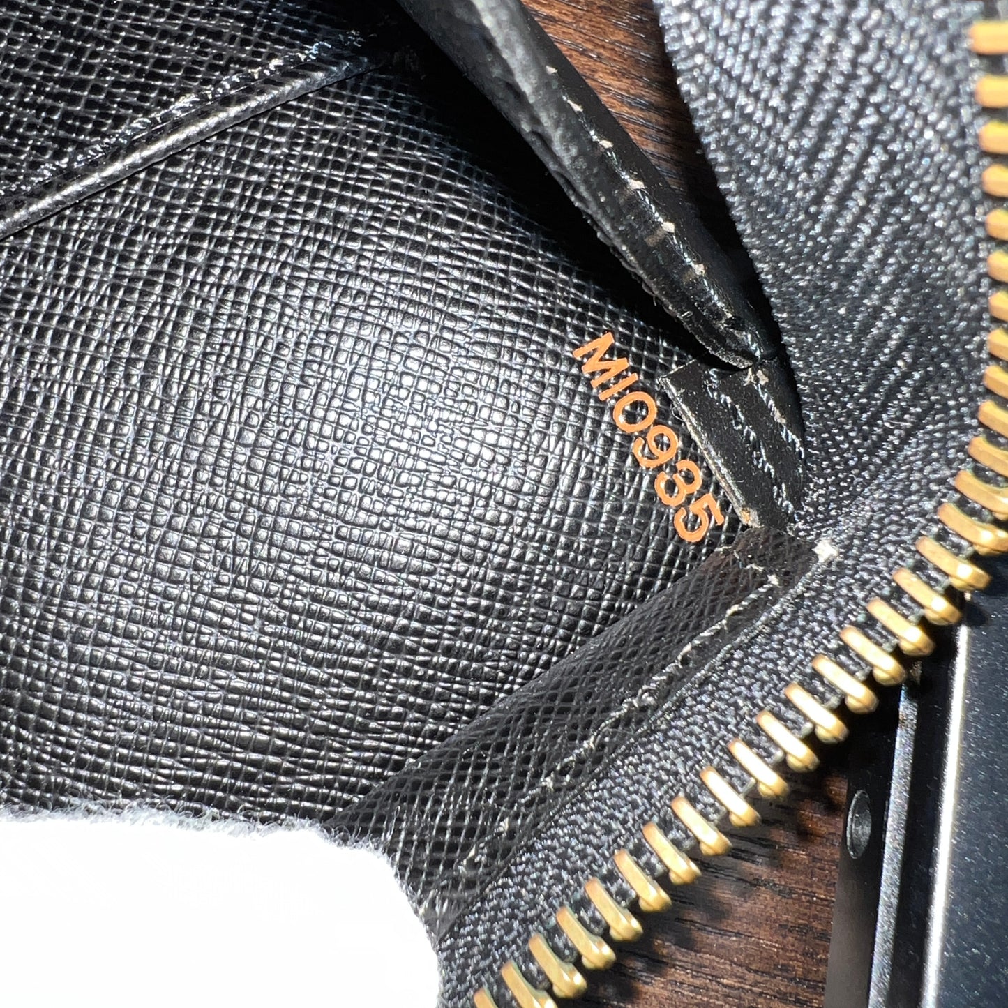 LOUIS VUITTON Epi Black Leather Tricot Triangle Bag