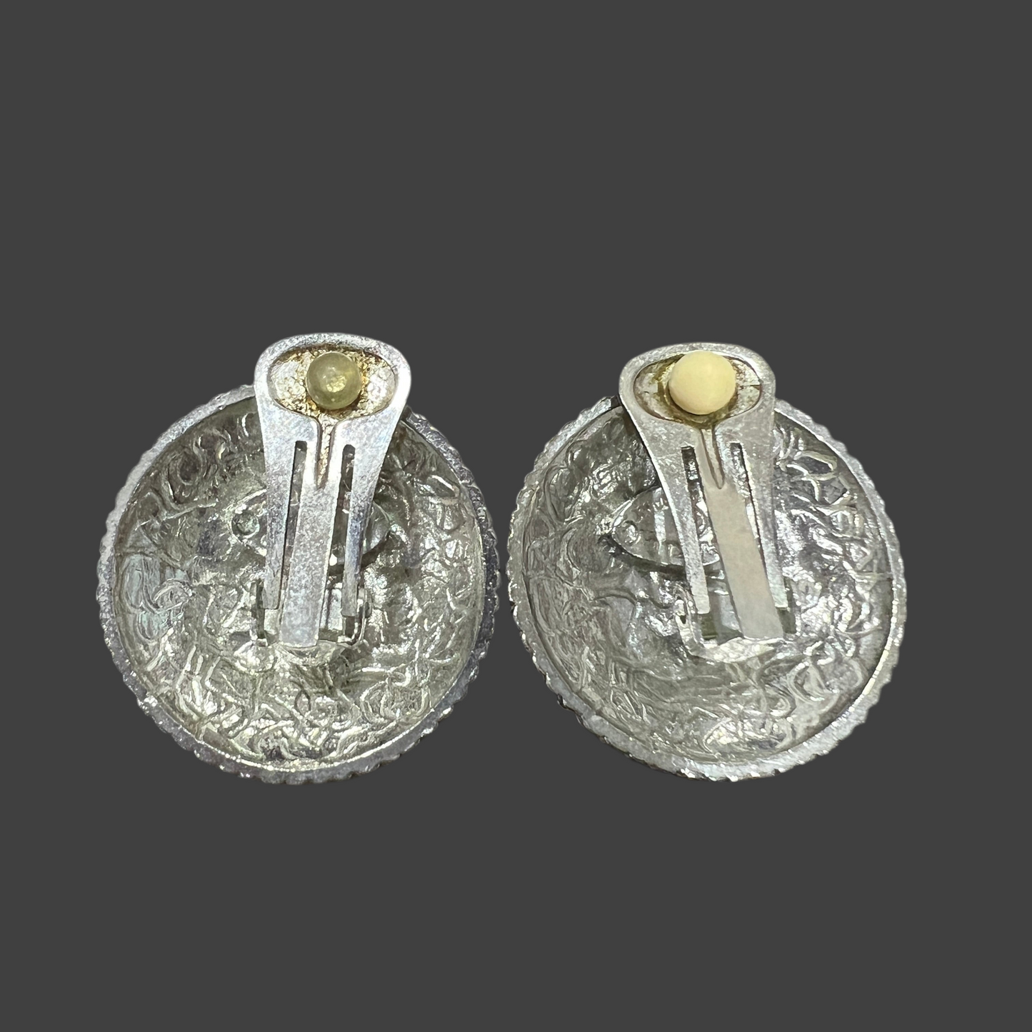 Chanel Silver tone Coco Mark Button