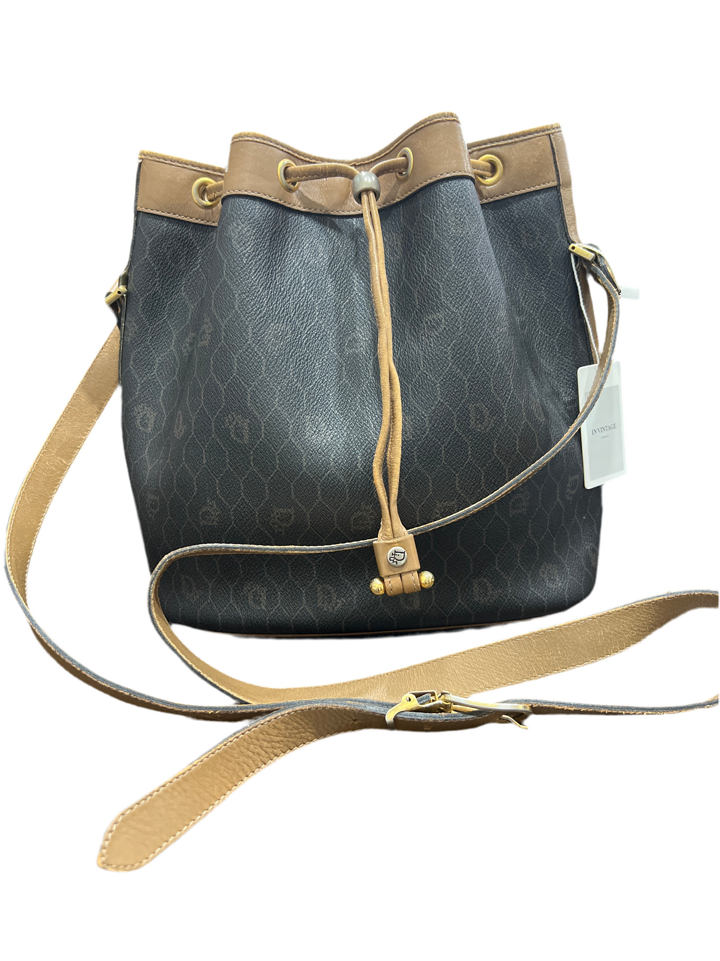 DIOR Bucket Drawstring Bag w/ Removable Zip