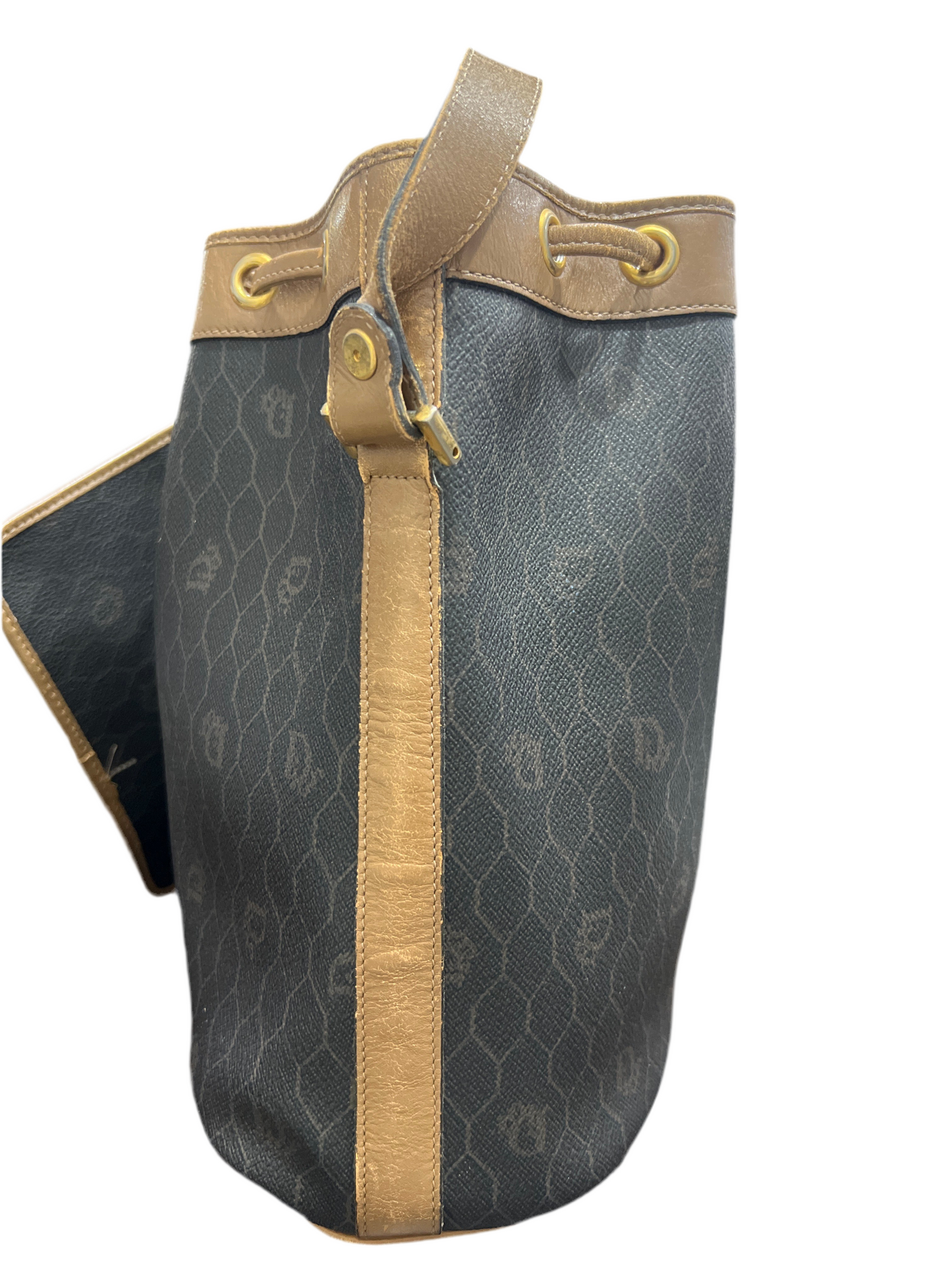 DIOR Bucket Drawstring Bag w/ Removable Zip