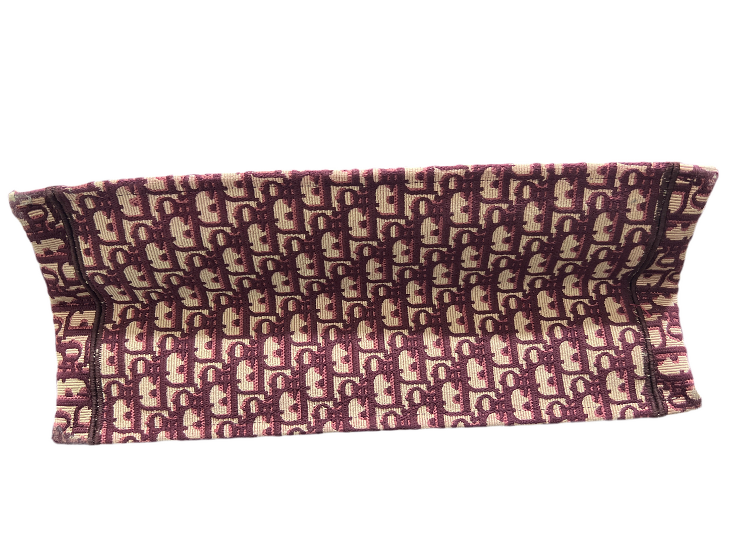 DIOR Book Tote Burgundy Oblique Embroidery