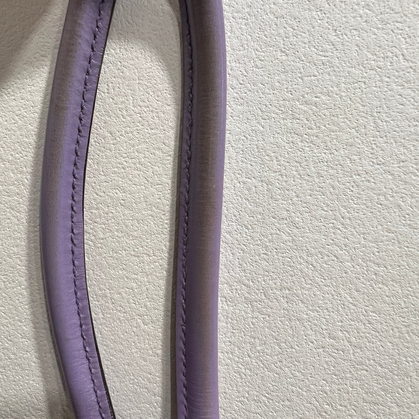 GUCCI GG Canvas Tote Bag Purple Trim and Leather Tassel Charm
