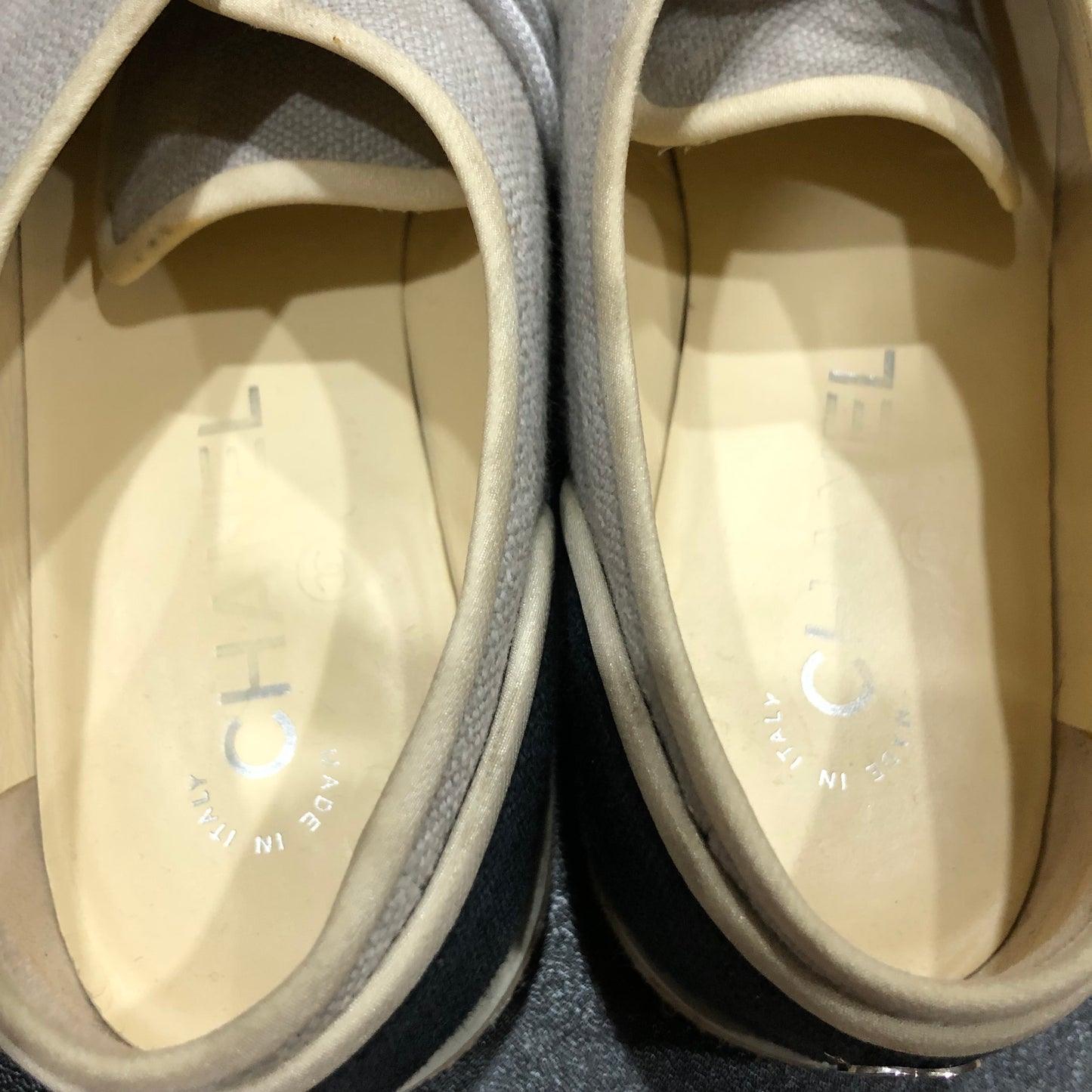 CHANEL Espadrille Shoes Size 38.5