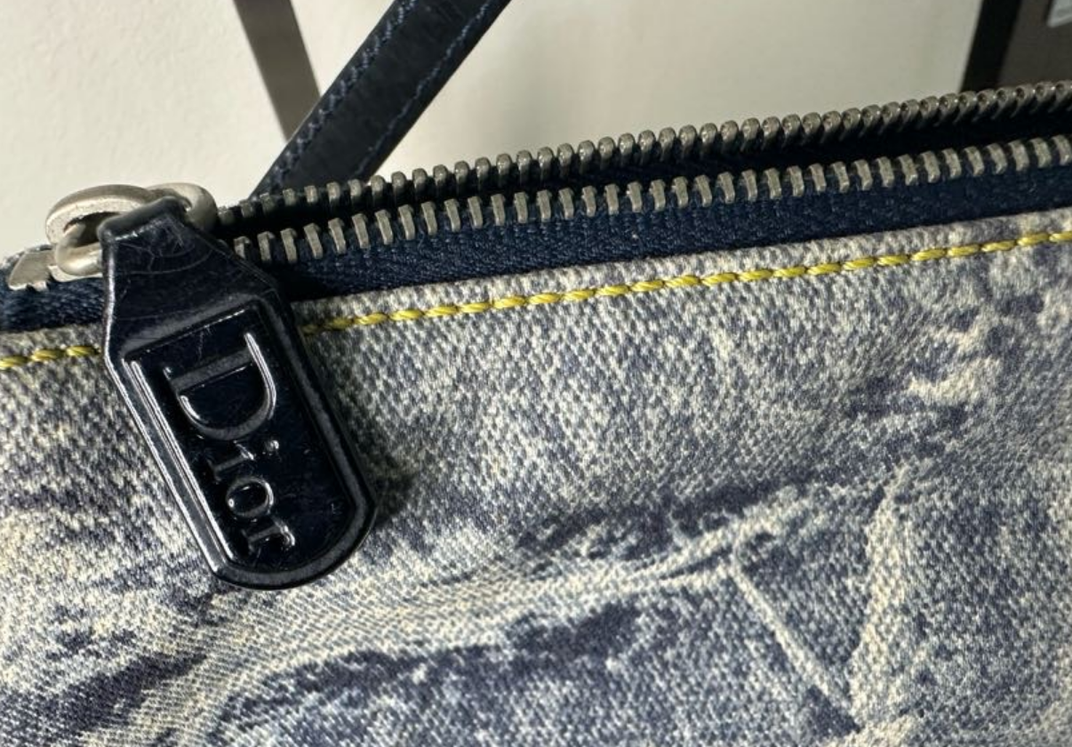 Christian Dior denim Saddle bag