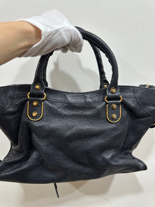 Balenciaga black city bag