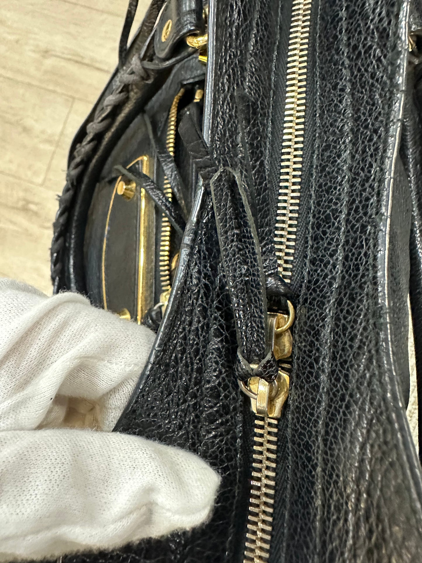 Balenciaga black city bag