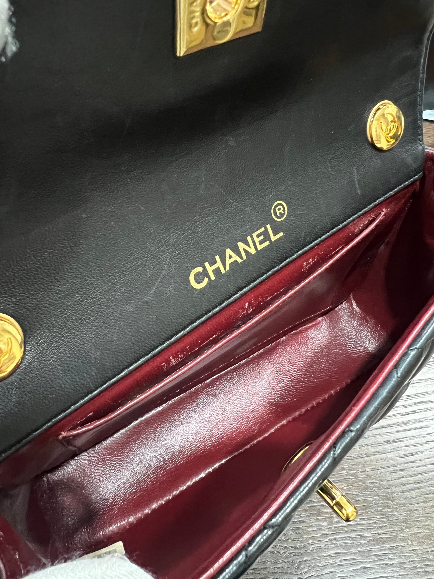 chanel mini matelasse