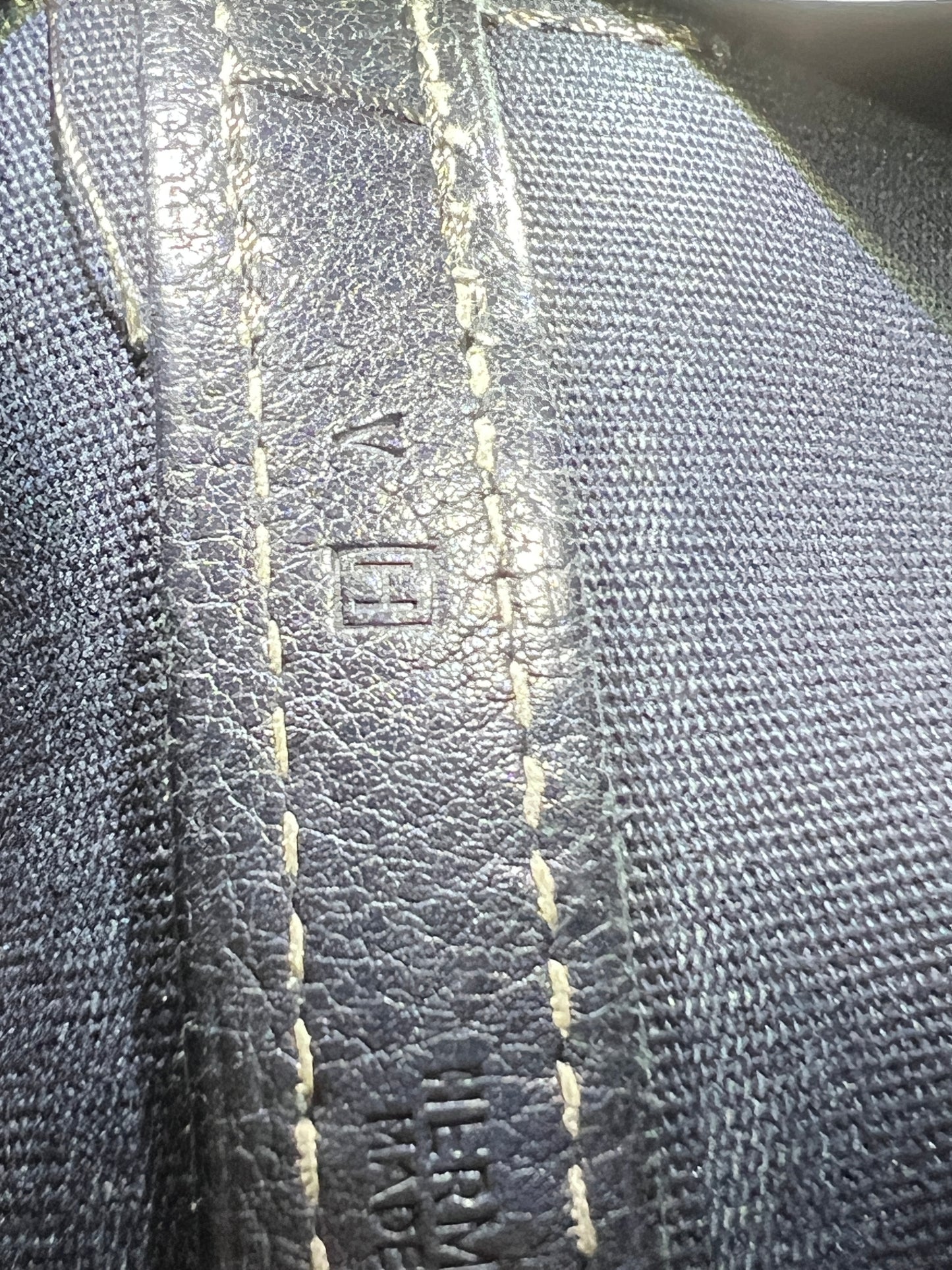 HERMES Garden Party MM Navy Blue