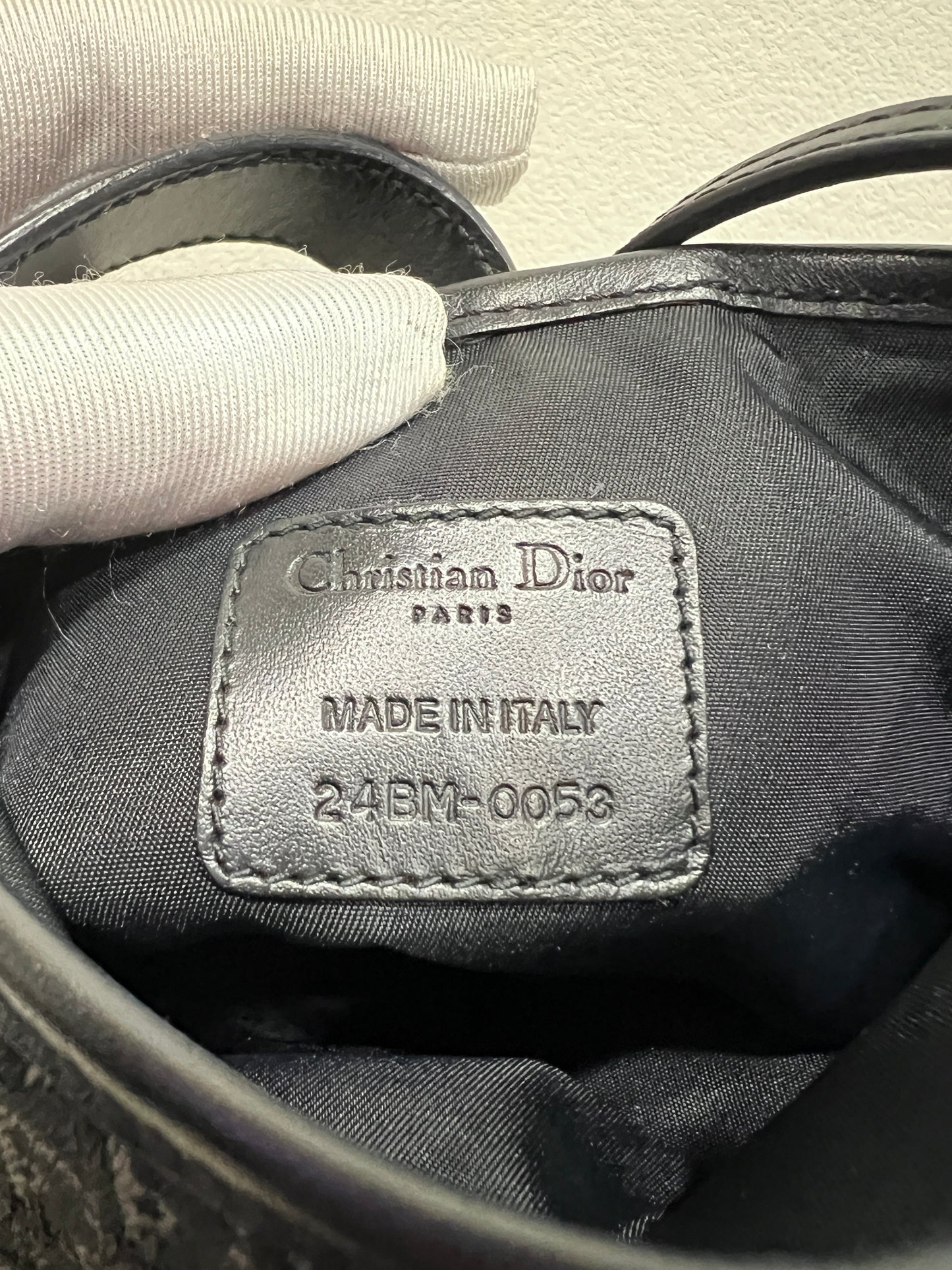 DIOR Monogram Canvas Shoulder Bag