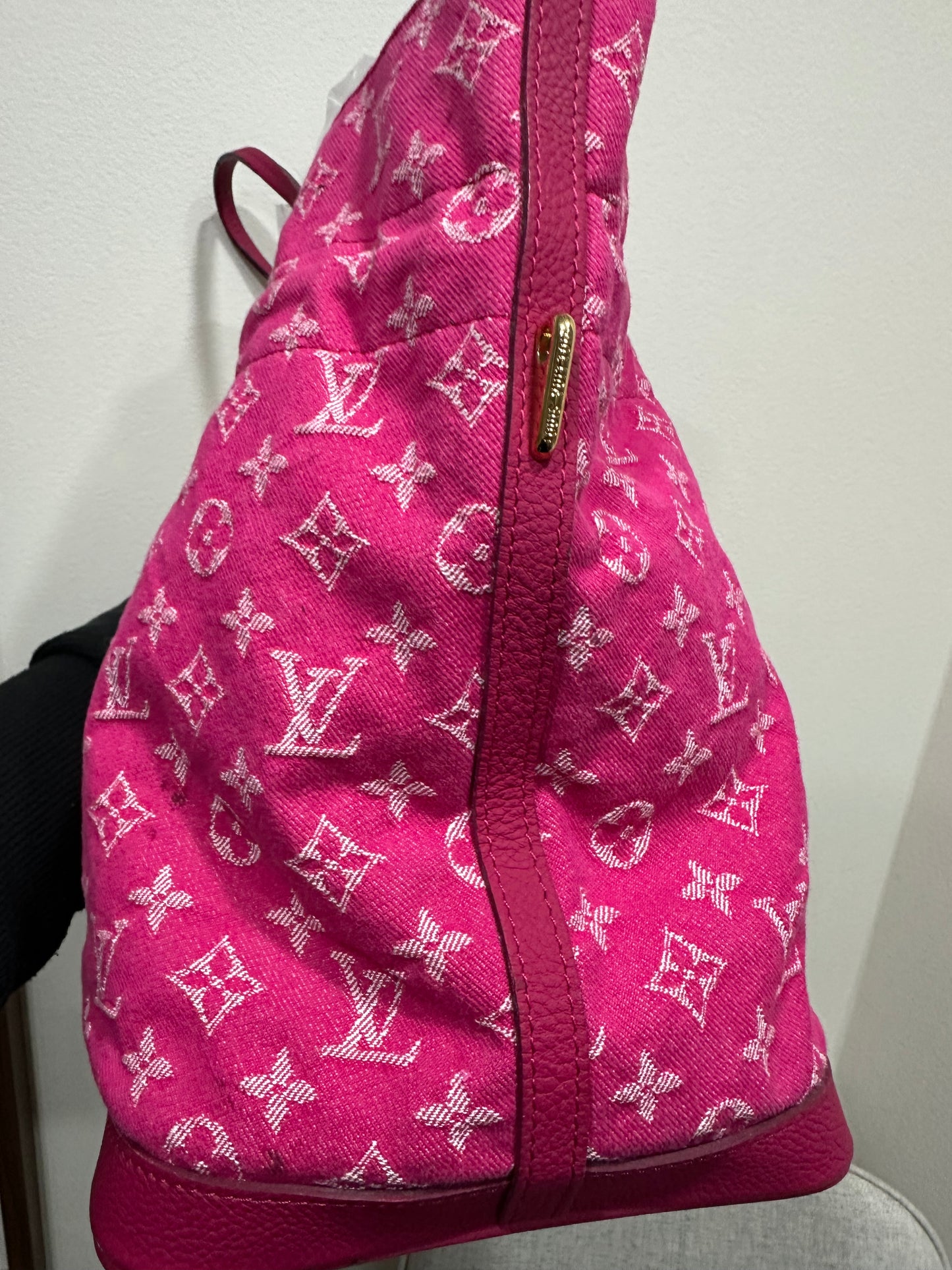 Louis Vuitton pink denim