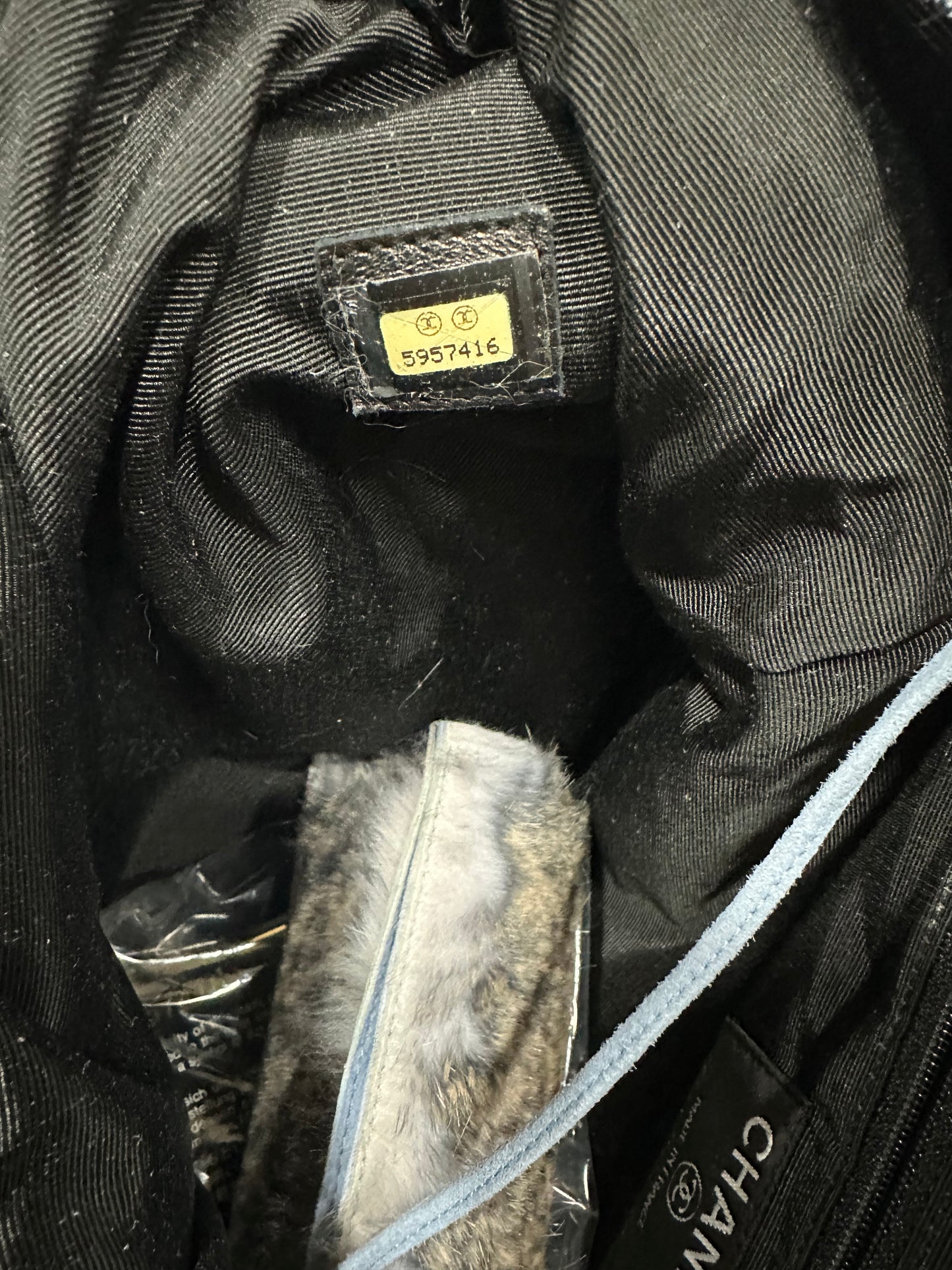 CHANEL Rabbit Fur tote bag