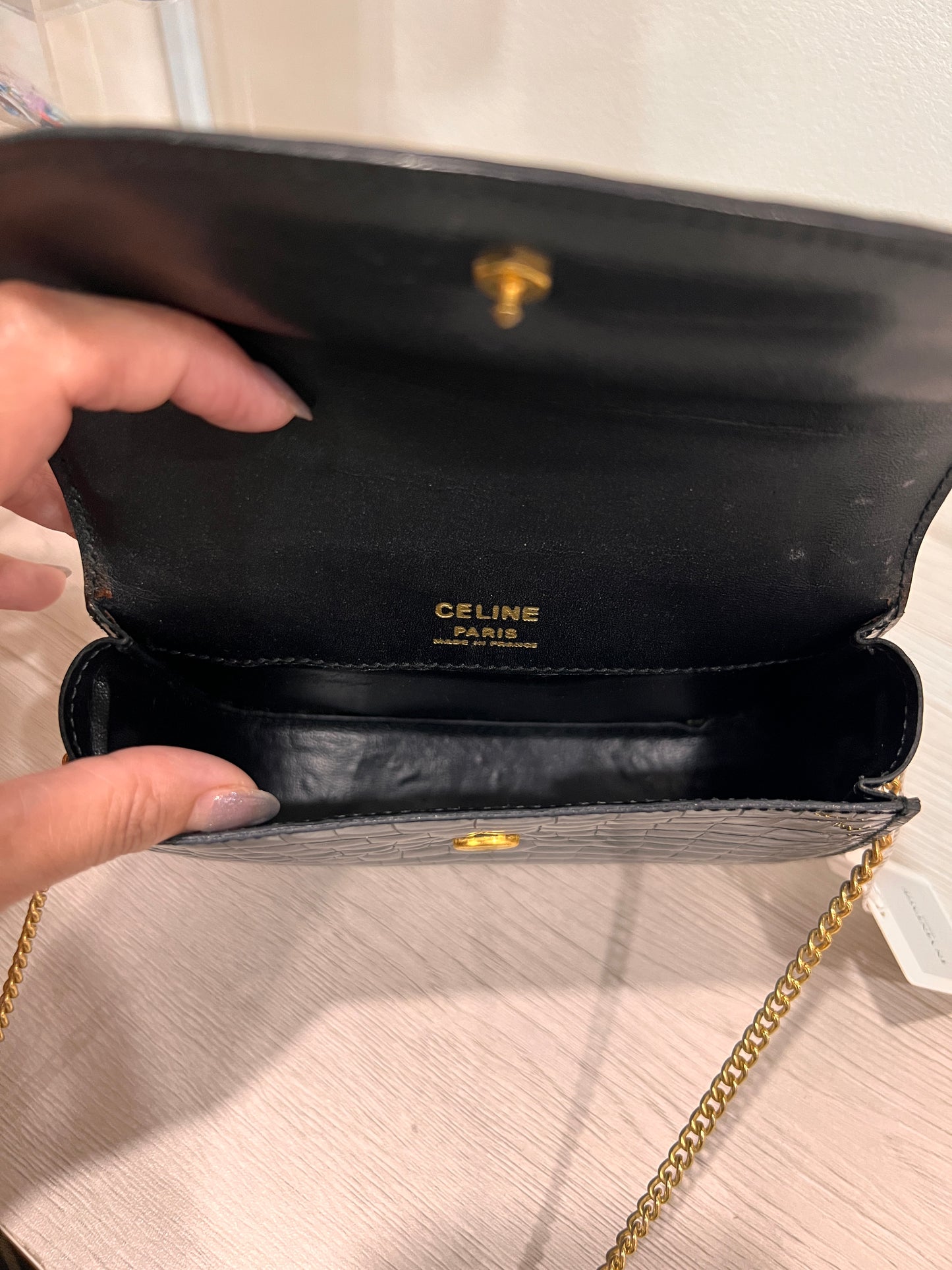 CELINE Crocodile Leather