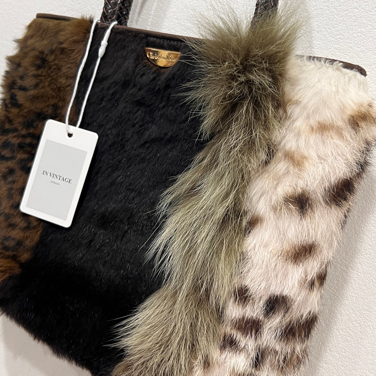 DIOR Fur Handbag Small