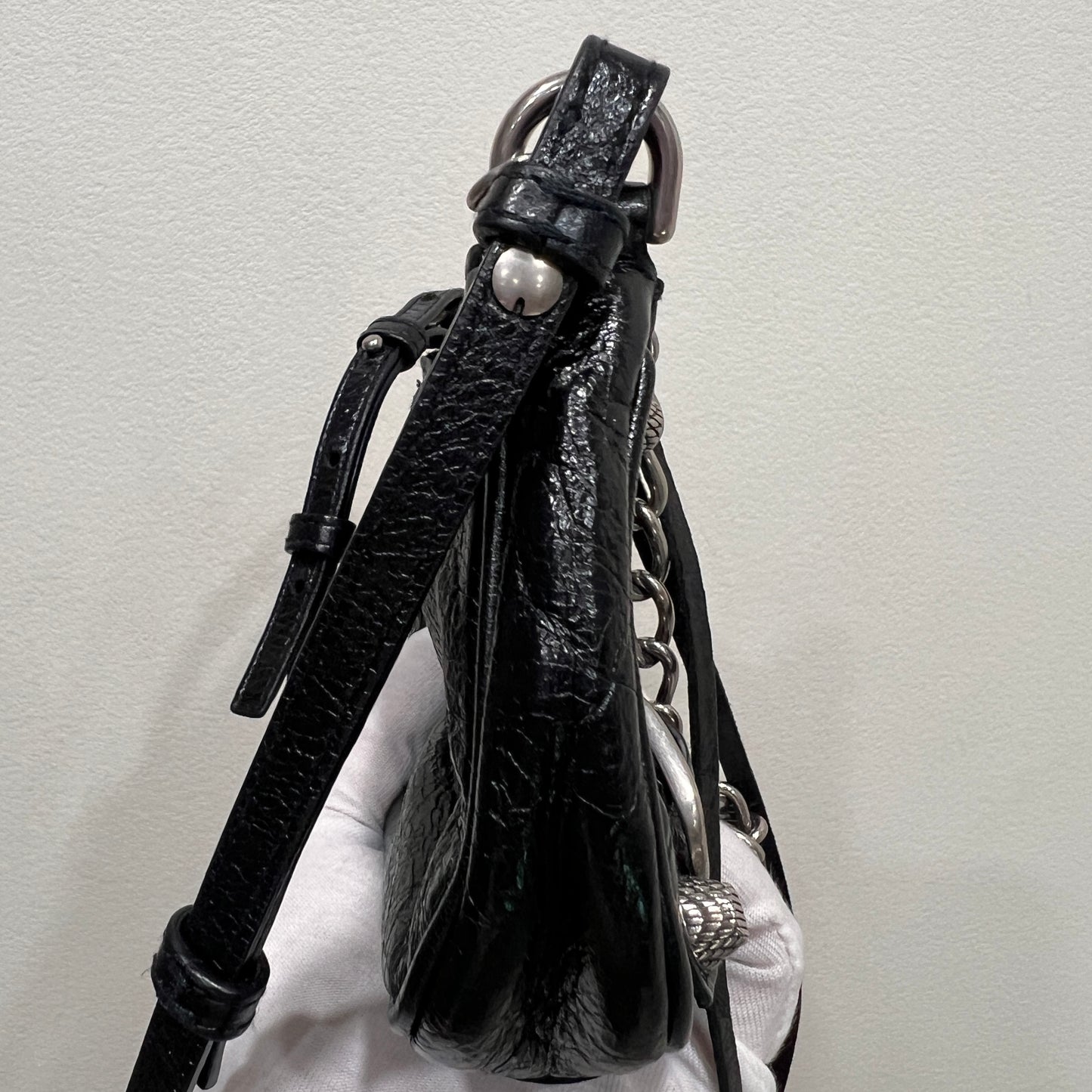 BALENCIAGA Le Cagole Mini Denim Black