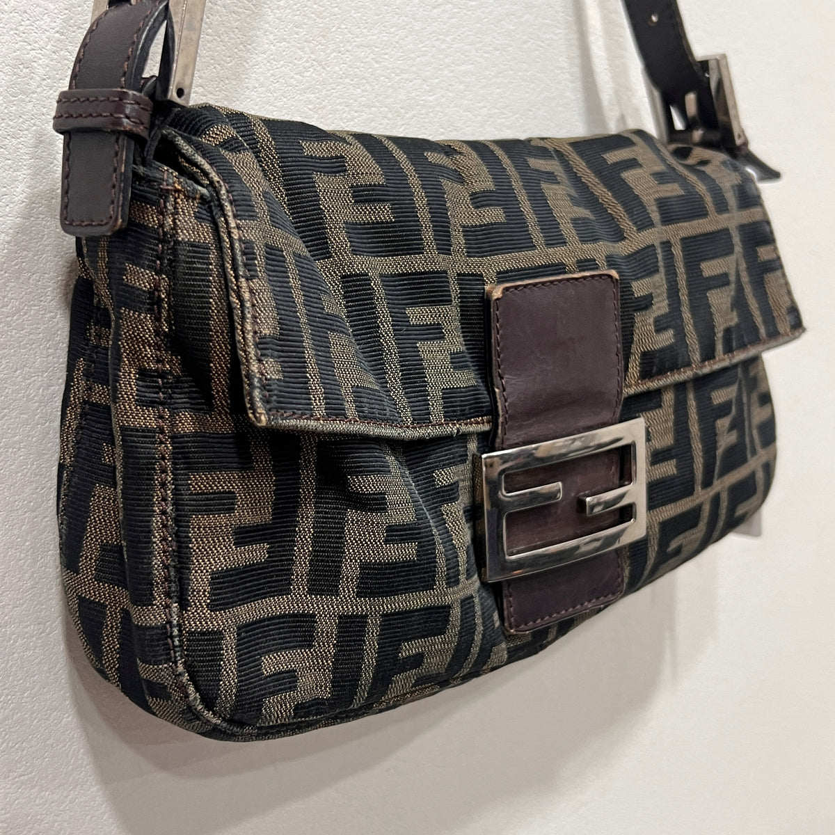 Fendi Baguette Zucca Canvas