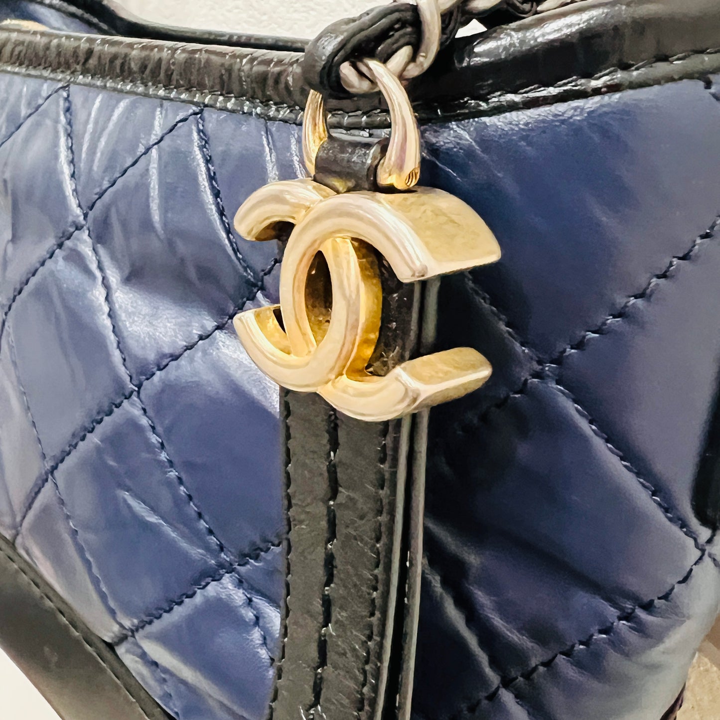 CHANEL Gabrielle Medium Navy Blue