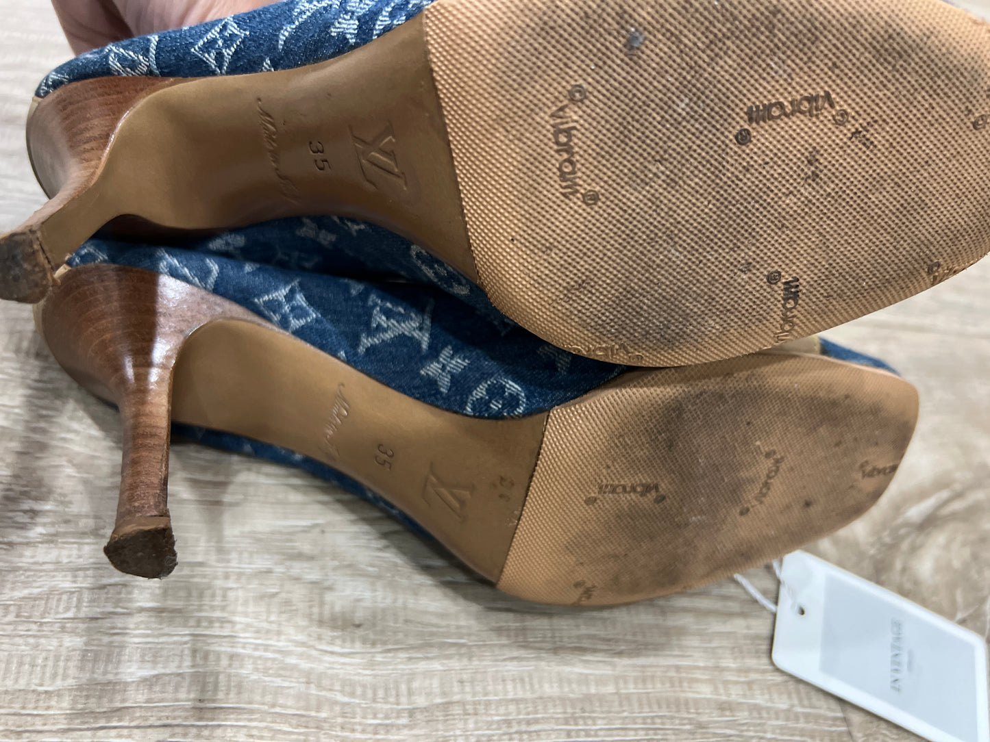 LOUIS VUITTON Denim Shoes SIZE 35