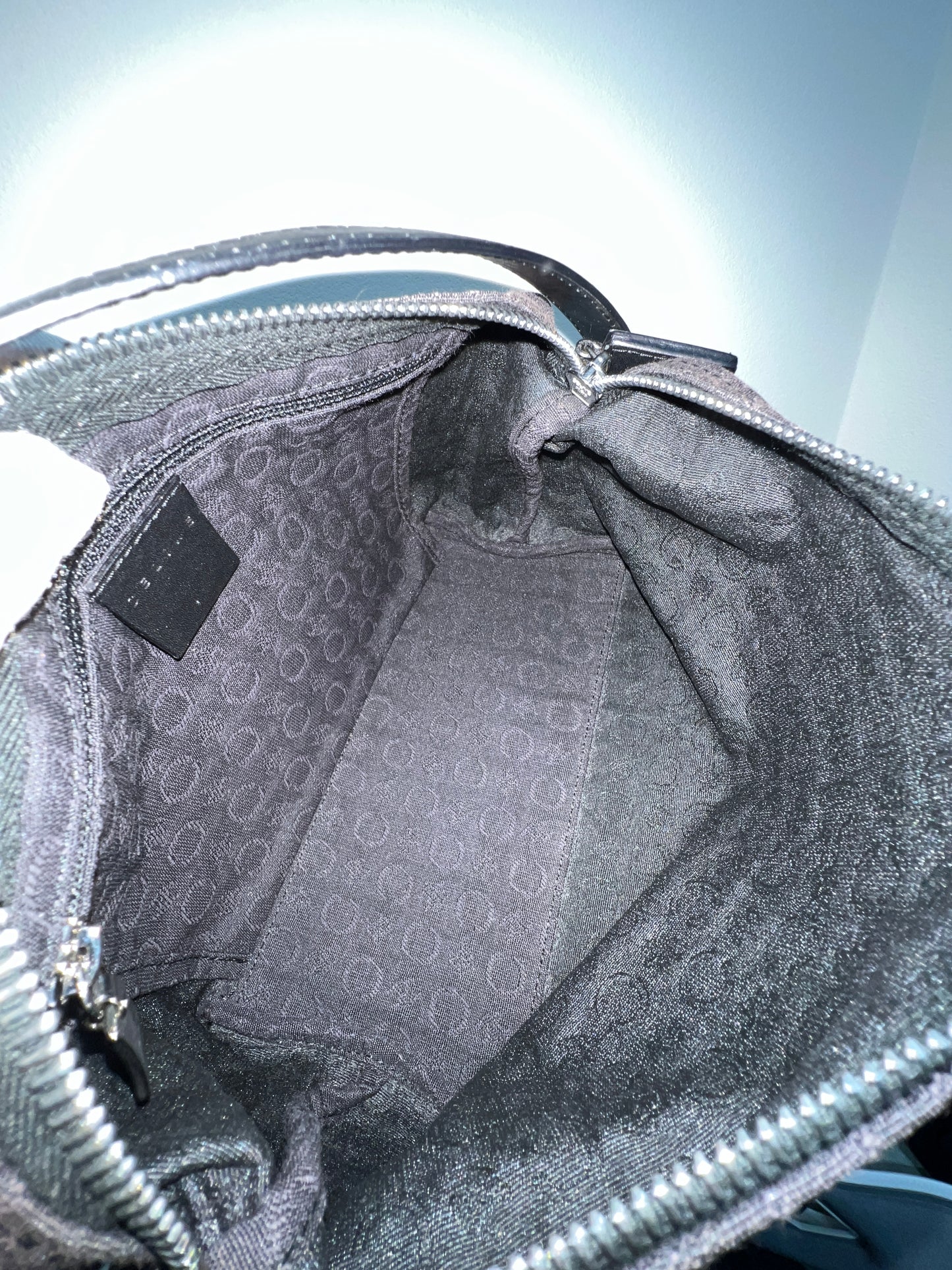 CELINE Black Triomphe Canvas