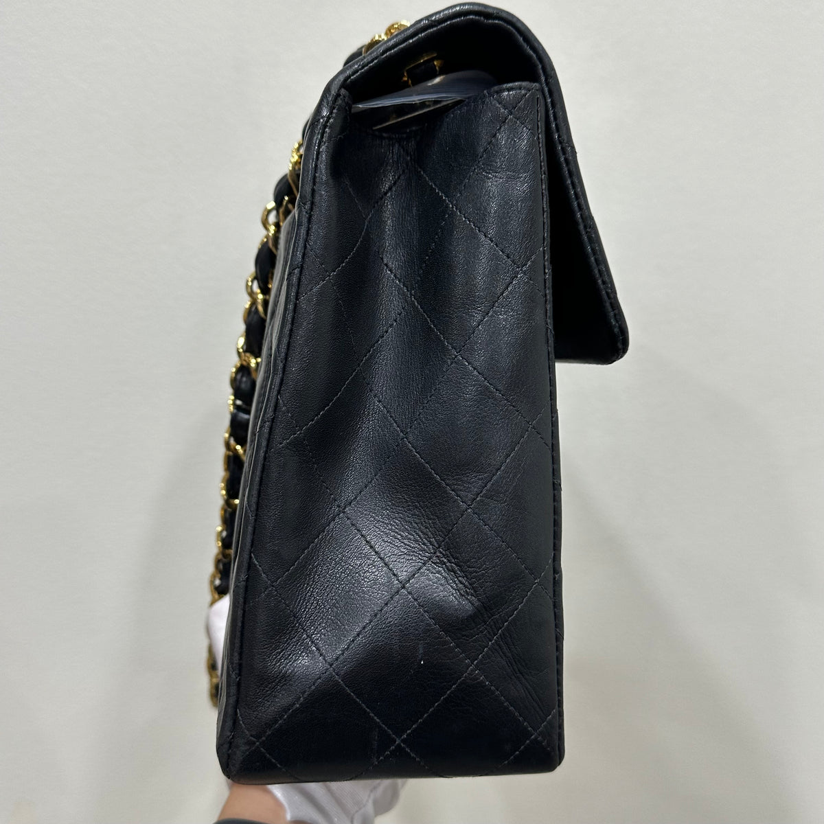 CHANEL Classic Flap Year 1994-1996 24k Gold CC Turn-lock