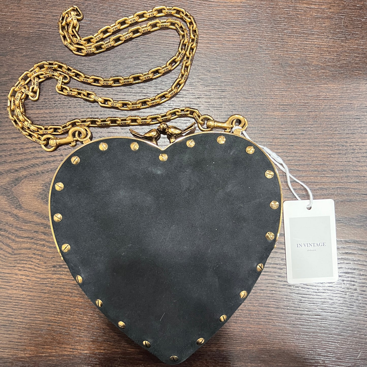 DIOR Rare Vintage Heart Chain Bag